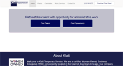 Desktop Screenshot of klattemployment.com