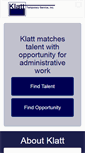 Mobile Screenshot of klattemployment.com
