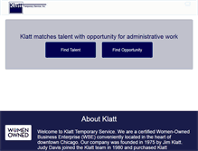 Tablet Screenshot of klattemployment.com